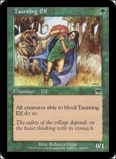Magic the Gathering: Onslaught (Base Set) card 290 Taunting Elf