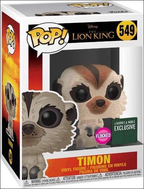 POP! Disney figure 549-B Timon (Flocked) Barnes & Noble