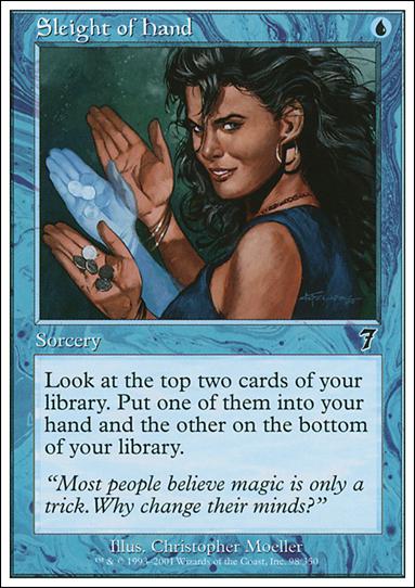 Magic the Gathering: 7th Edition (Base Set) card 98 Sleight of Hand