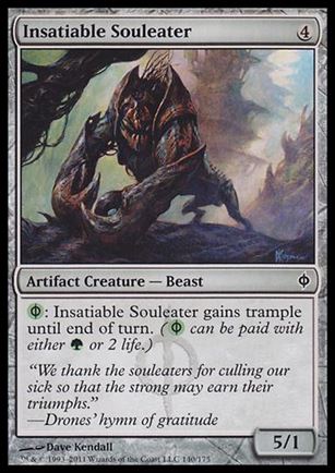 Magic the Gathering: New Phyrexia card 140 Insatiable Souleater