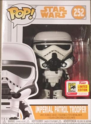 POP! Star Wars figure 252 Imperial Patrol Trooper 2018 San Diego Comic Con