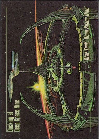 Star Trek Master Series: Series 1 (Spectra Cards Subset) card S-1 Docking at Deep Space Nine