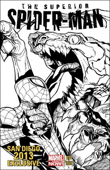 Superior Spider-Man (2013) issue 13-C Humberto Ramos SDCC Black and White Cover