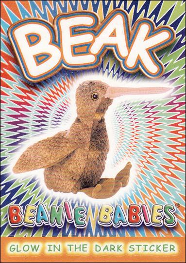 Beanie Babies Series 4 (Glow in the Dark Sticker Subset) card nn2 Beak