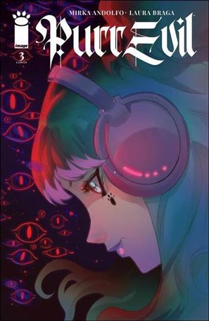 Purr Evil issue 3-D Mirka Andolfo Cover