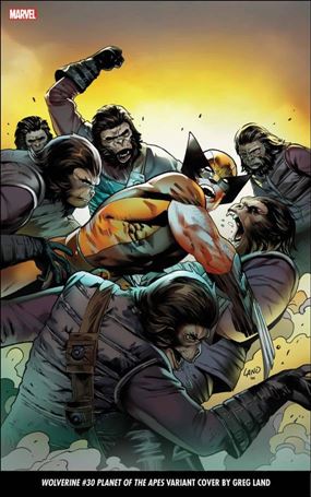 Wolverine (2020) issue 30-C Greg Land Planet of the Apes Cover