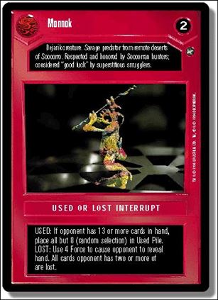 Star Wars: A New Hope Limited (Base Set) card 61 Monnok