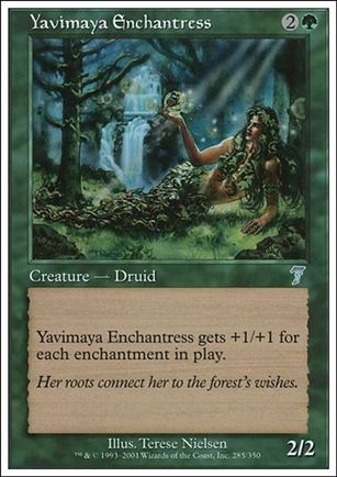 Magic the Gathering: 7th Edition (Base Set) card 285 Yavimaya Enchantress
