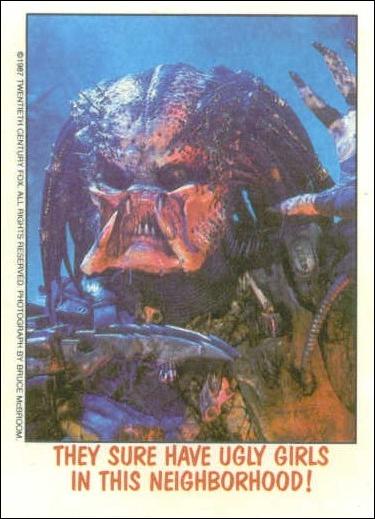 Fright Flicks (Base Set) card 38 "They sure have ugly girls in this neighborhood!"