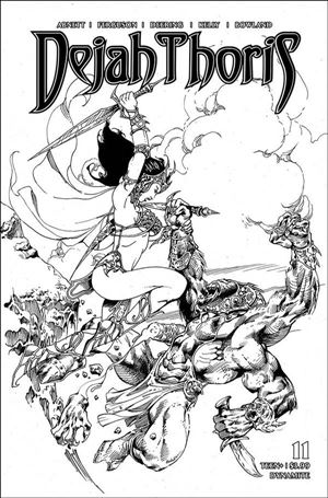 Dejah Thoris (2019) issue 11-F Roberto Castro 1:7 Black & White Cover