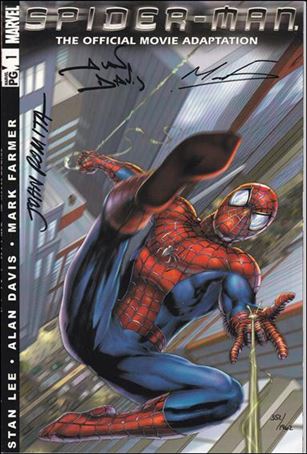 Spider-Man: The Official Movie Adaptation issue 1-D DF (Signed by Farmer, Davis & Romita Sr.) 1/1962