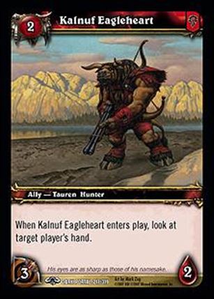 World of Warcraft: Through the Dark Portal (Base Set) card 217 Kalnuf Eagleheart