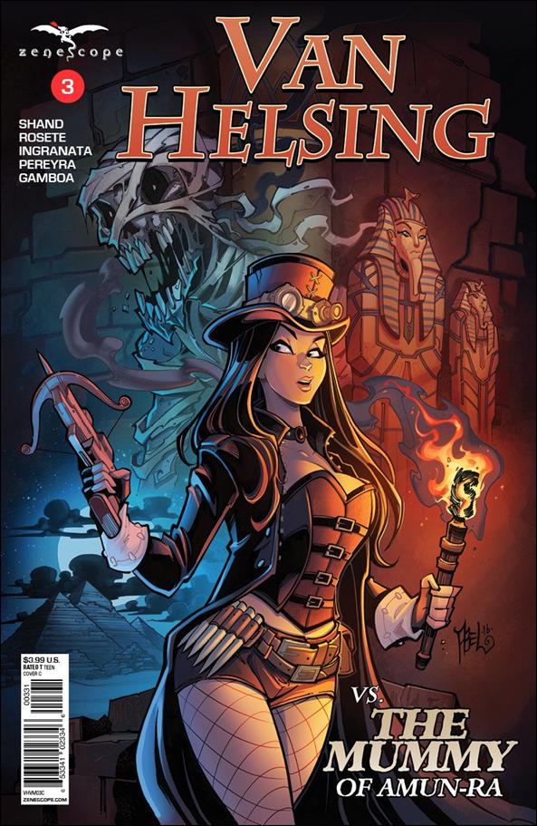 Van Helsing vs the Mummy of Amun-Ra issue 3-C Martin Abel Cover
