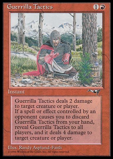 Magic the Gathering: Alliances (Base Set) card 74 Guerrilla Tactics