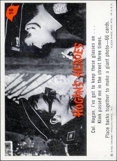 Hogan's Heroes (Base Set) card 16  Col. Hogan, I've got to keep these glasses on...