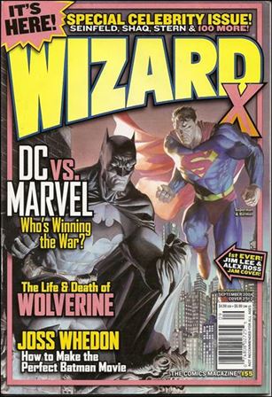 Wizard: The Comics Magazine issue 155-B Jim Lee & Alex Ross Superman & Batman Cover 