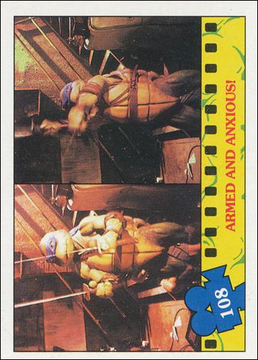 Teenage Mutant Ninja Turtles Movie (Base Set) card 108 Armed and Anxious!