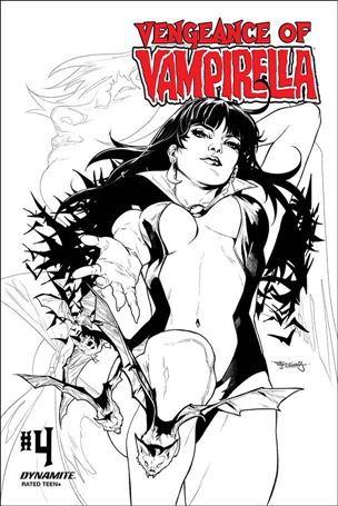Vengeance of Vampirella (2019) issue 4-I Stephen Segovia 1:15 Black and White Cover