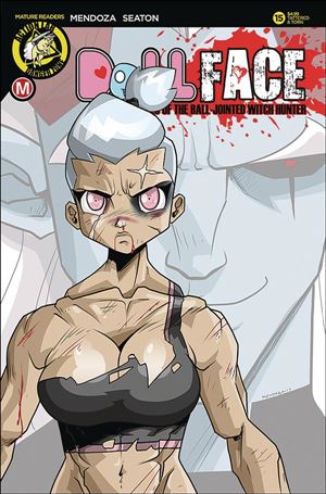 Dollface issue 15-B Dan Mendoza Tattered & Torn Cover