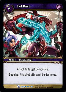 World of Warcraft: March of the Legion (Base Set) card 106 Fel Pact