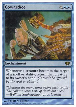 Magic the Gathering: 8th Edition (Base Set) card 71 Cowardice