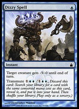 Magic the Gathering: Ravnica (Base Set)  card 43 Dizzy Spell