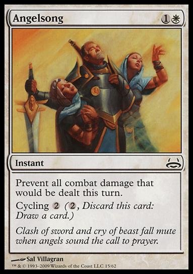 Magic the Gathering: Duel Decks: Divine vs. Demonic (Base Set) card 15 Angelsong