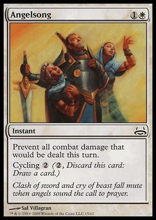 Magic the Gathering: Duel Decks: Divine vs. Demonic (Base Set) card 15 Angelsong