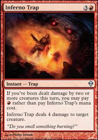 Magic The Gathering: Zendikar (Base Set) card 133 Inferno Trap