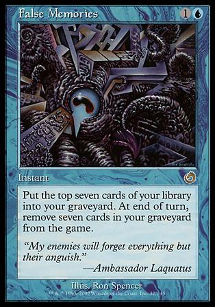 Magic the Gathering: Torment (Base Set) card 37 False Memories