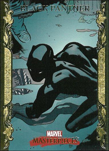 2007 Marvel Masterpieces (Parallel Gold Border Base Set) card 10 Black Panther