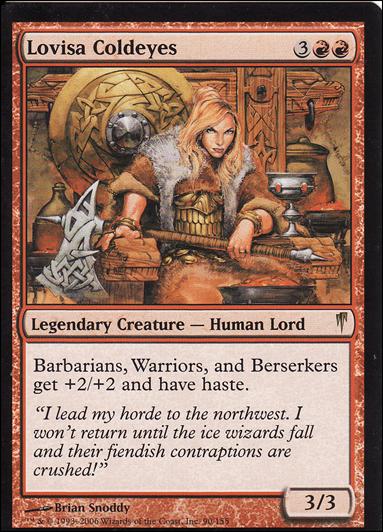 Magic the Gathering: Coldsnap (Base Set) card 90 Lovisa Coldeyes