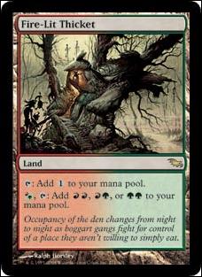 Magic the Gathering: Shadowmoor (Base Set) card 271 Fire-Lit Thicket