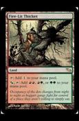 Magic the Gathering: Shadowmoor (Base Set) card 271 Fire-Lit Thicket