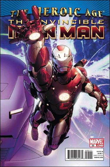 Invincible Iron Man (2008) issue 25 Salvador Larroca Wraparound Cover