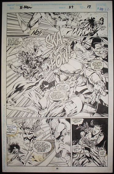 X-Men (1991) item 27-Pg 22 Story page 17, Line-up page 22