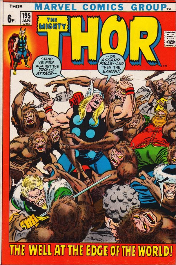 Thor (1966) issue 195-B UK Price Cover