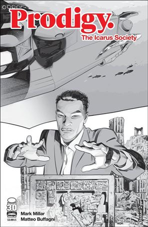 Prodigy: The Icarus Society issue 2-B Black & White Cover