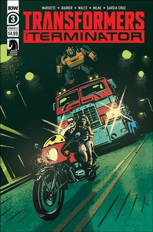 Transformers vs the Terminator issue 3 Gavin Fullerton Cover