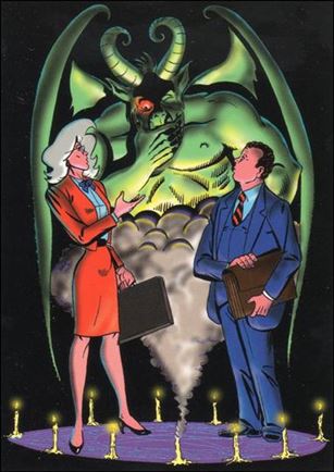 Creators Alternate Universe (Base Set) card 80 The Devils Advocate