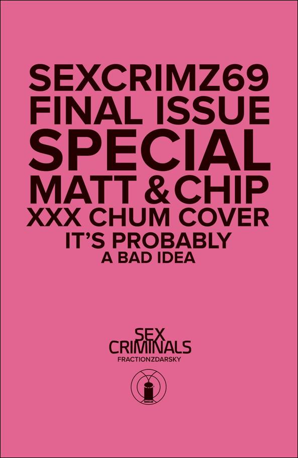 Sex Criminals issue 69-D Polybaged XXX Photo Cover