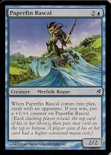 Magic the Gathering: Lorwyn (Base Set) card 77 Paperfin Rascal
