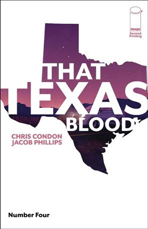 That Texas Blood issue 4-B Second Printing Cover