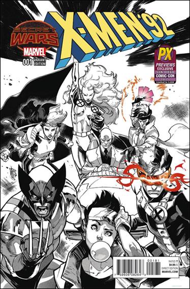 X-Men '92 (2015) issue 1-J Pepe Larraz Previews Black and White Cover 1/5000
