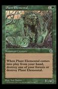 Magic the Gathering: Portal (Base Set) card 181 Plant Elemental