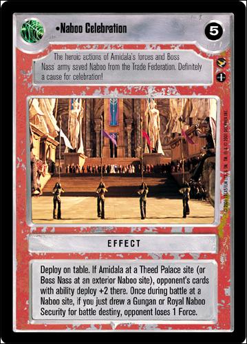Star Wars: Theed Palace Limited (Base Set) card 97 Naboo Celebration