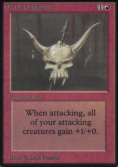 Magic the Gathering: Limited Edition Alpha (Base Set) card 166 Orcish Oriflamme