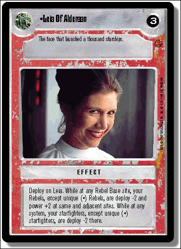 Star Wars: Cloud City Limited (Base Set) card 117 Leia of Alderaan