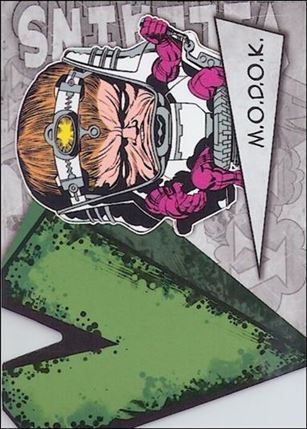 Marvel Beginnings: Series 3 (Villains Die-Cut Subset) card V-28 M.O.D.O.K.