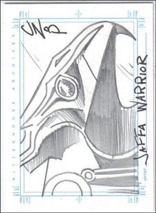 Stargate SG-1: Season 5 (Sketch Subset) card No Number c Jaffa Warrior - Hawk 1/400